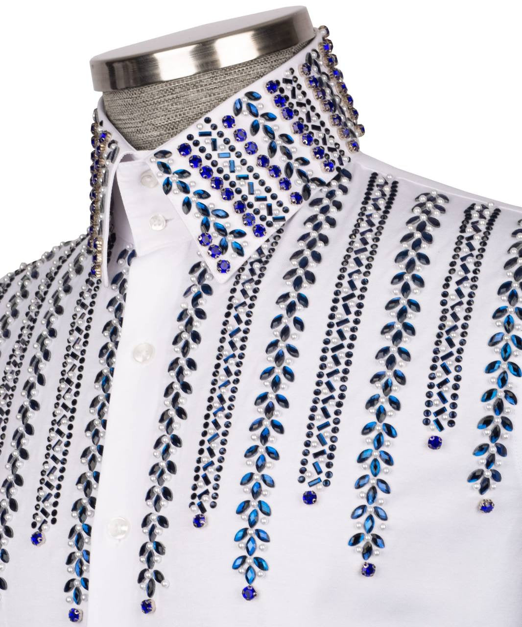 Crystal Embellished White Shirt