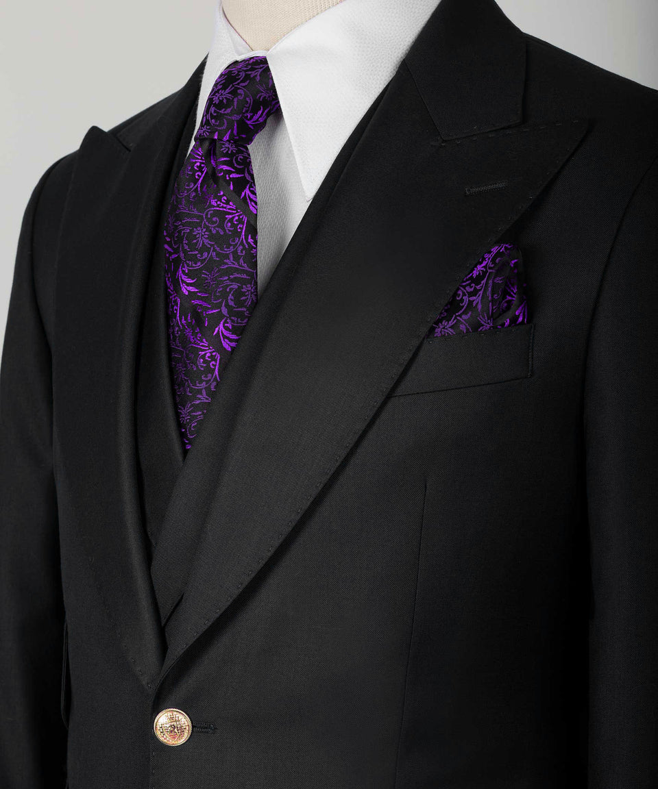 Business Golden Button Suit