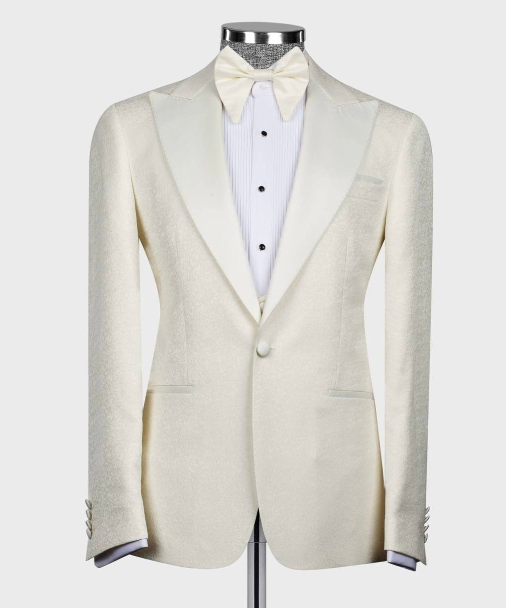 Classic Cream Tuxedo Set