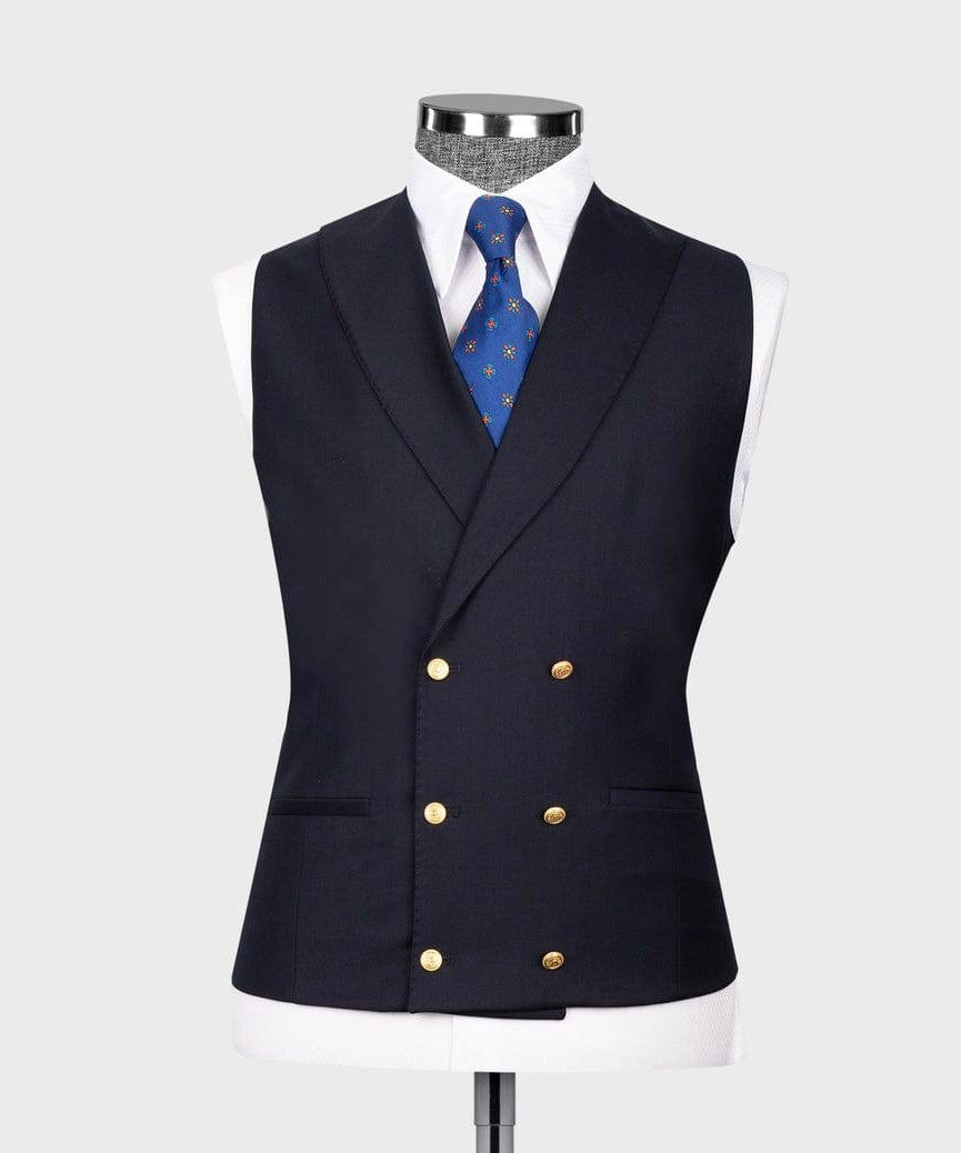 Formal Suit With Gold Button