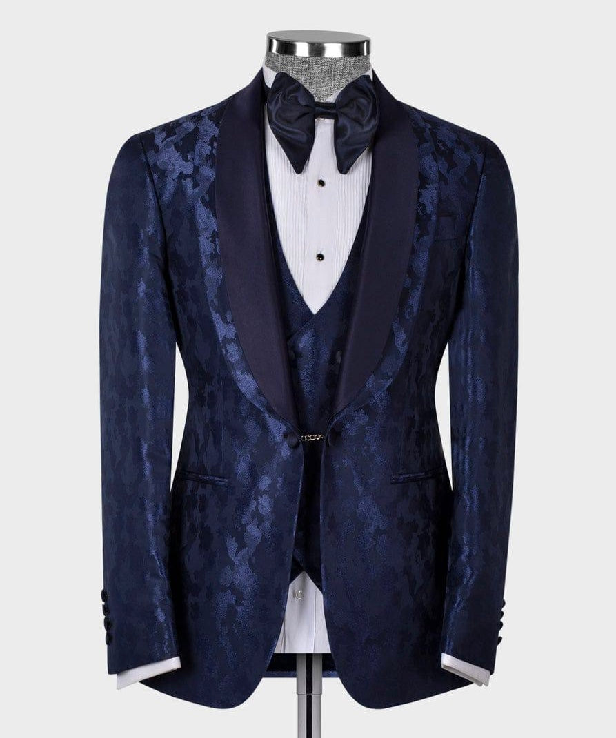 Patterned Tuxedo Set