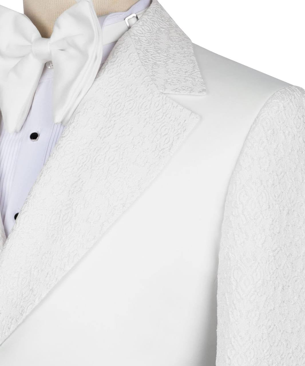 Custom Designed Tuxedo with Crossover Satin Panel