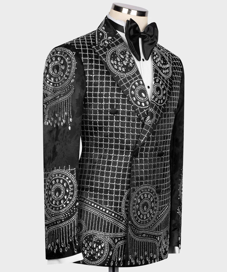 Stone Embroidered Special Design Tuxedo