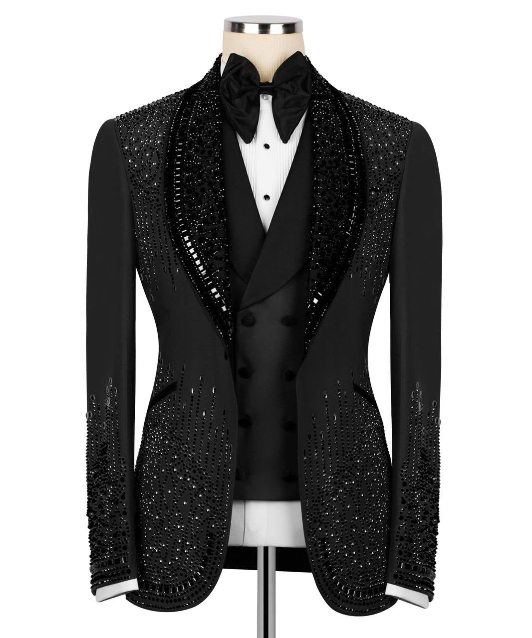 Custom Made Stone Embroidered Tuxedo
