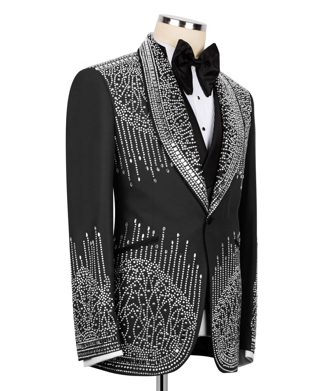 Custom Made Stone Embroidered Tuxedo