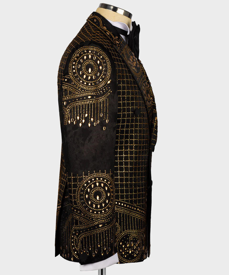 Stone Embroidered Special Design Tuxedo