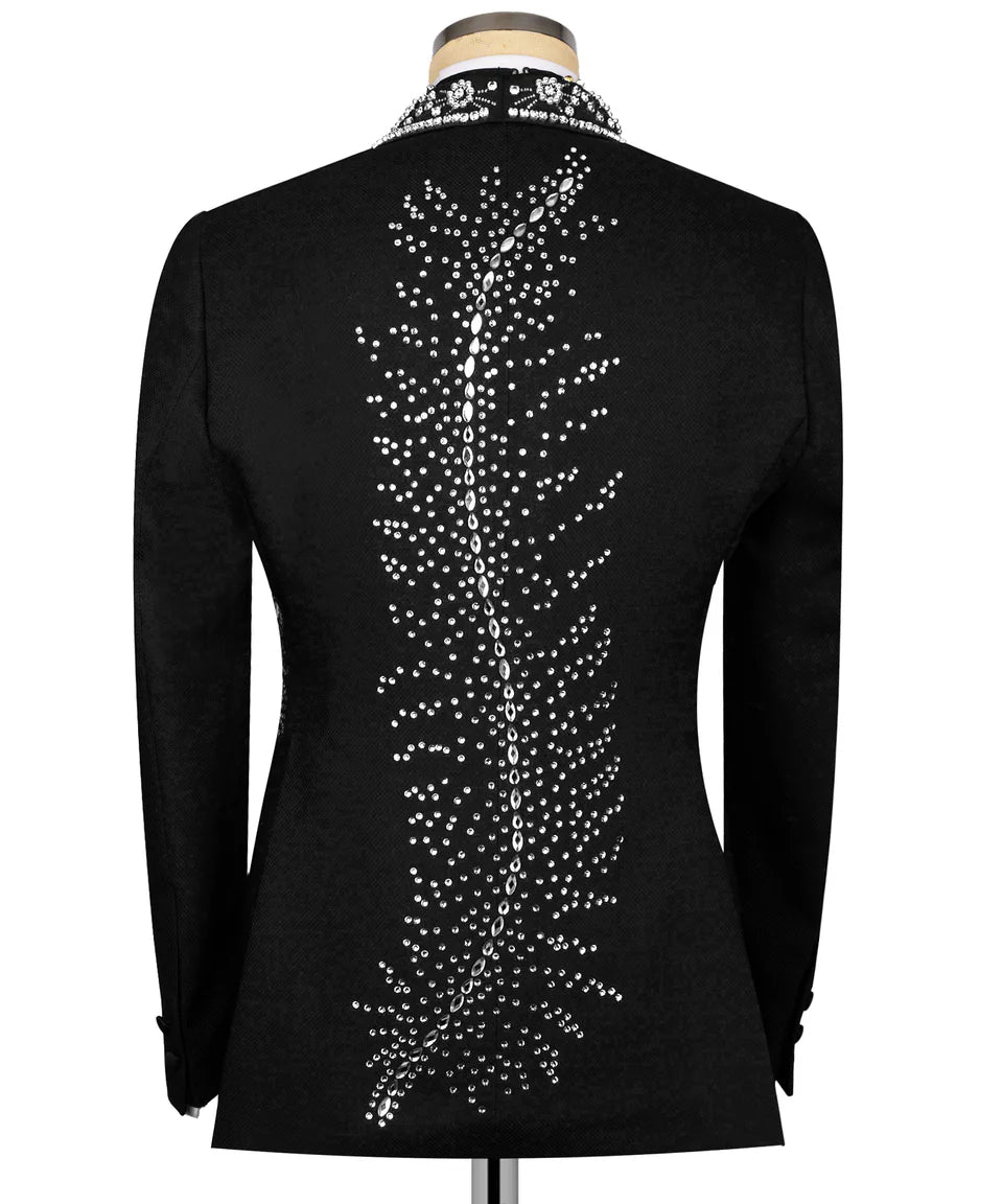 Silver Stone Embroıdered Tuxedo