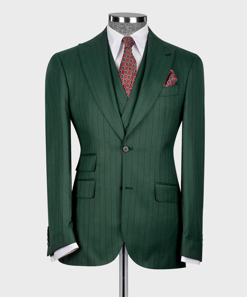 Striped Three Piece Suit