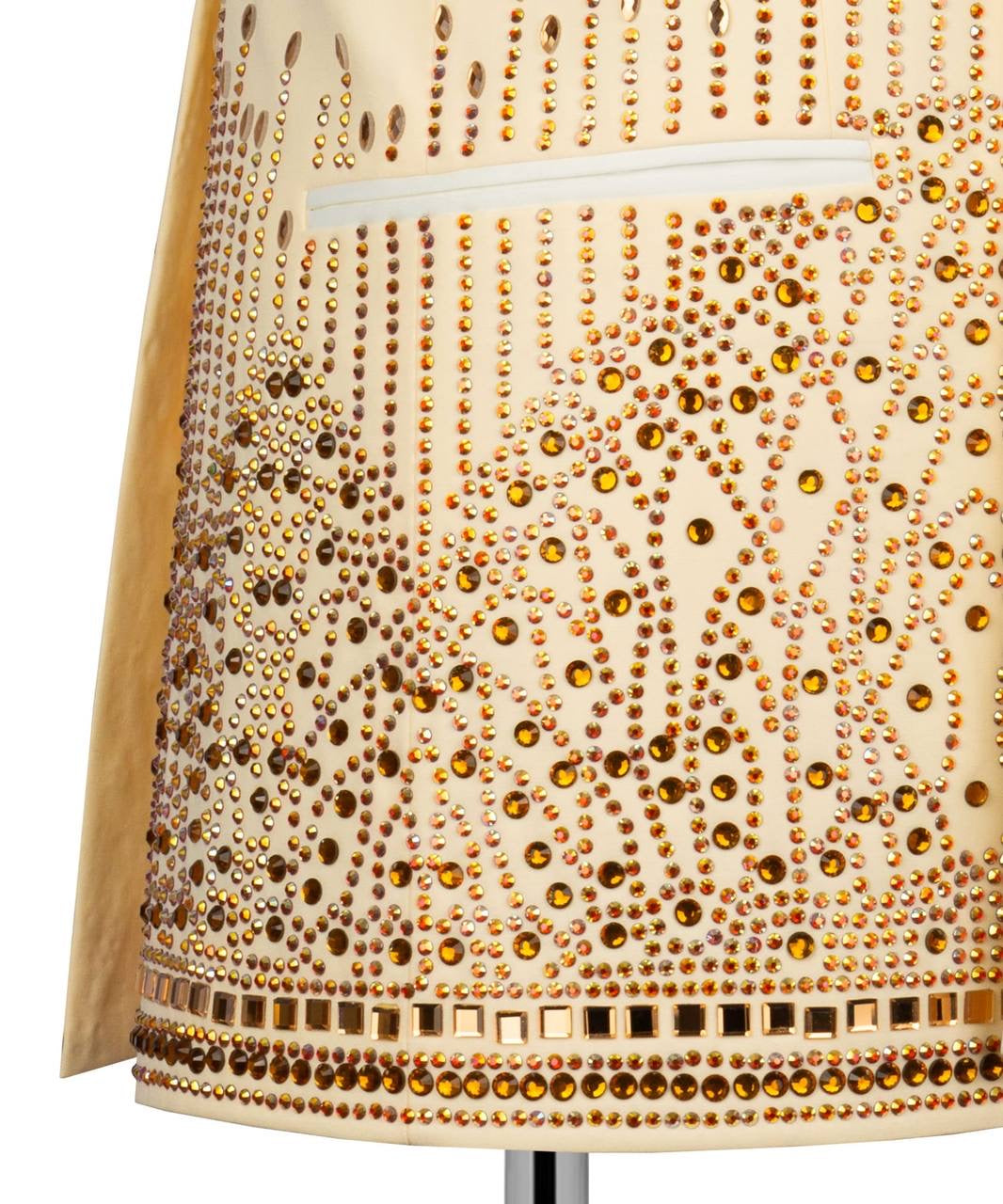 Exclusive Gold Stone Embellished Tuxedo