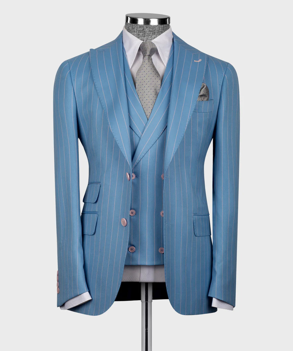 Striped Three Piece Suit