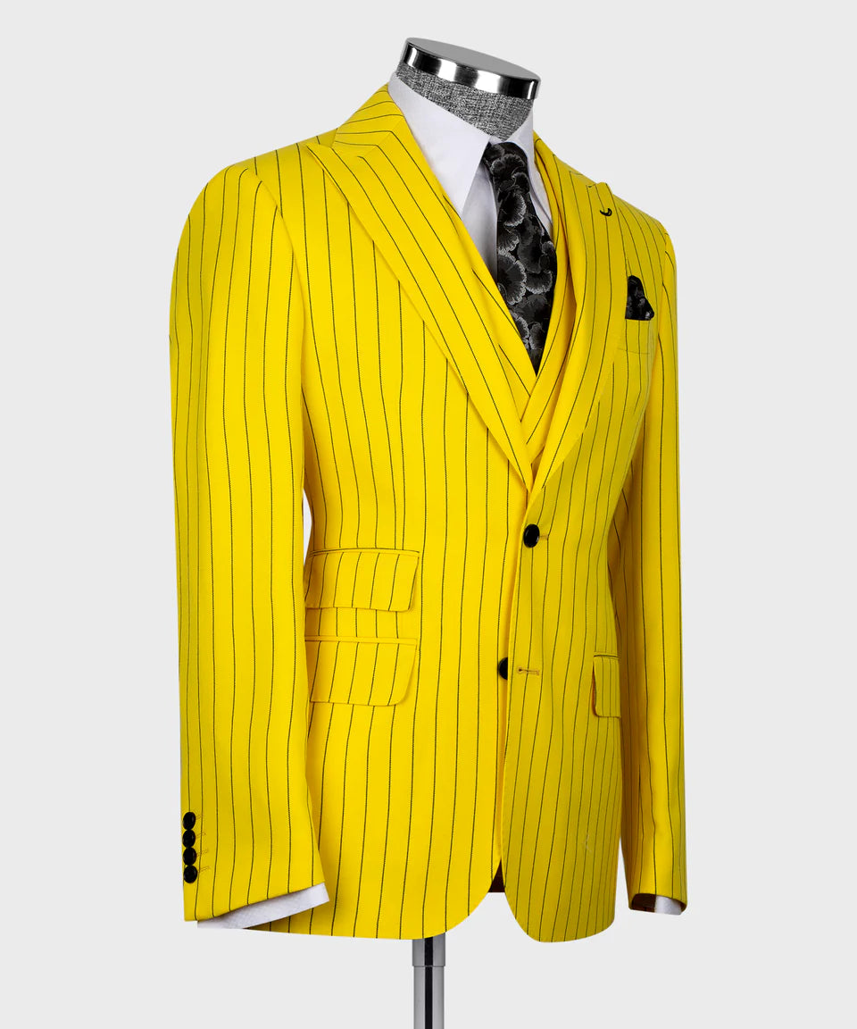 Striped Three Piece Suit