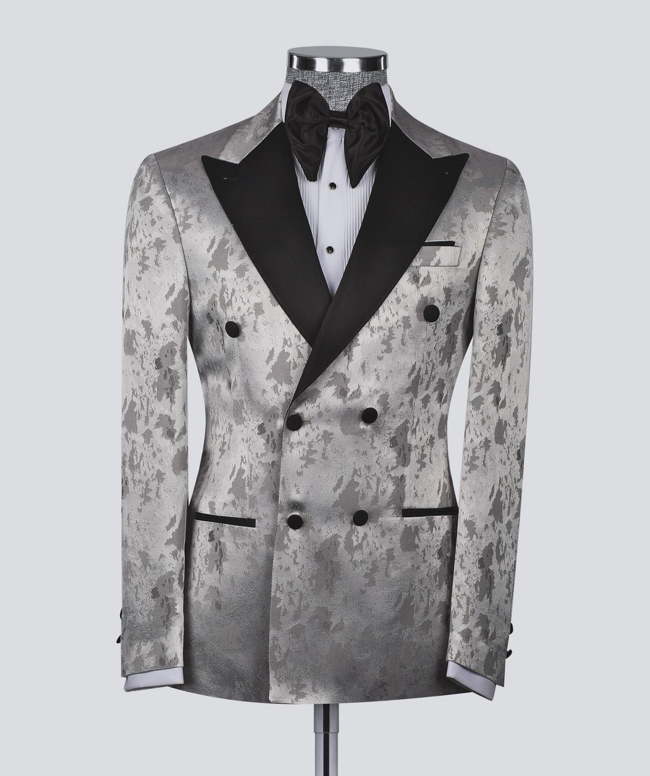 Patterned Double Breasted Tuxedo
