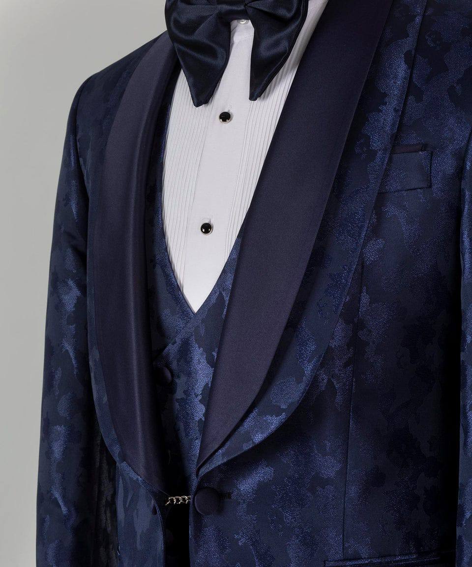 Patterned Tuxedo Set
