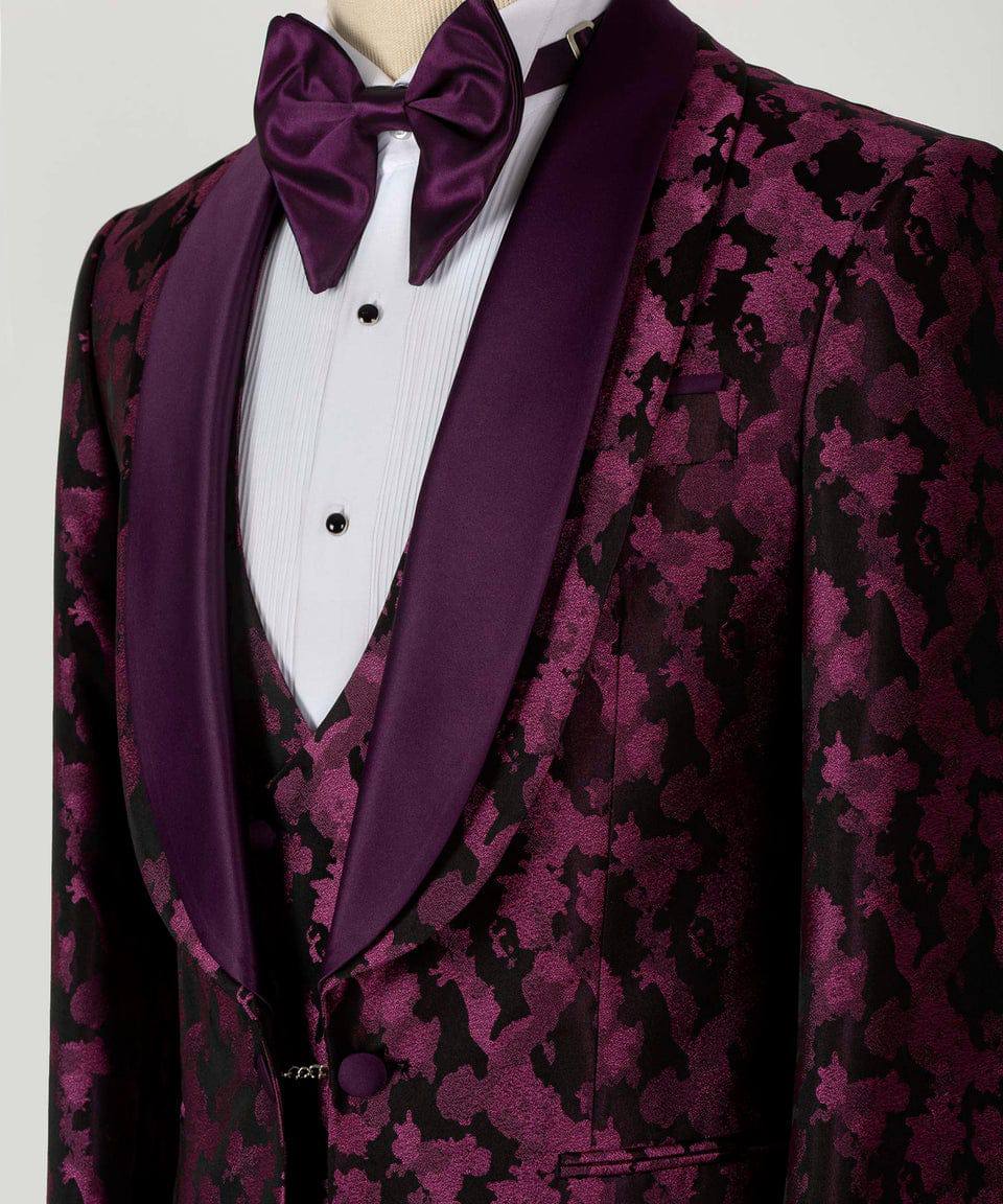Patterned Tuxedo Set