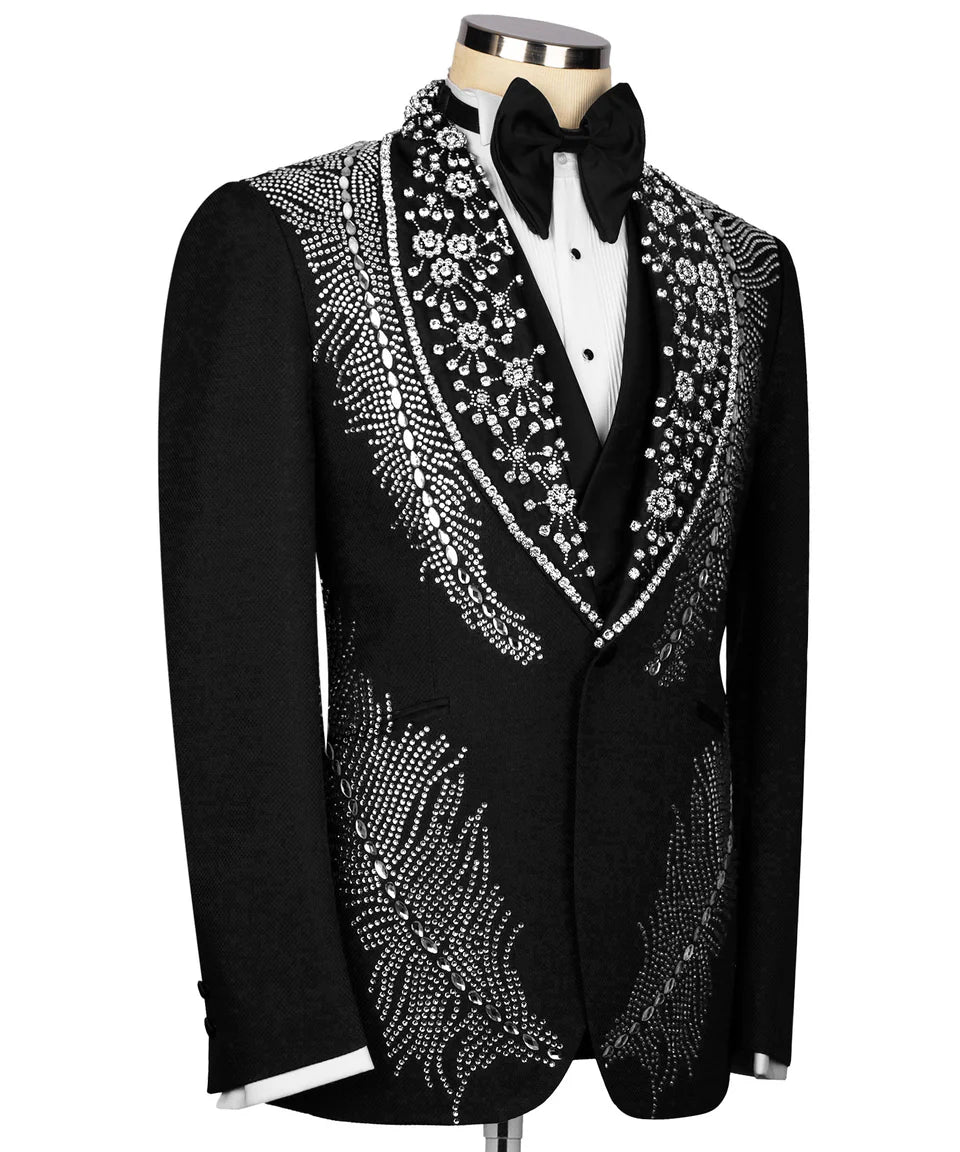 Silver Stone Embroıdered Tuxedo