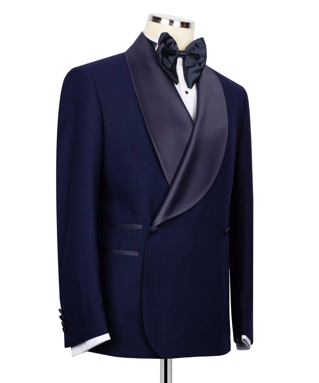 Double Button Navy Blue Tuxedo