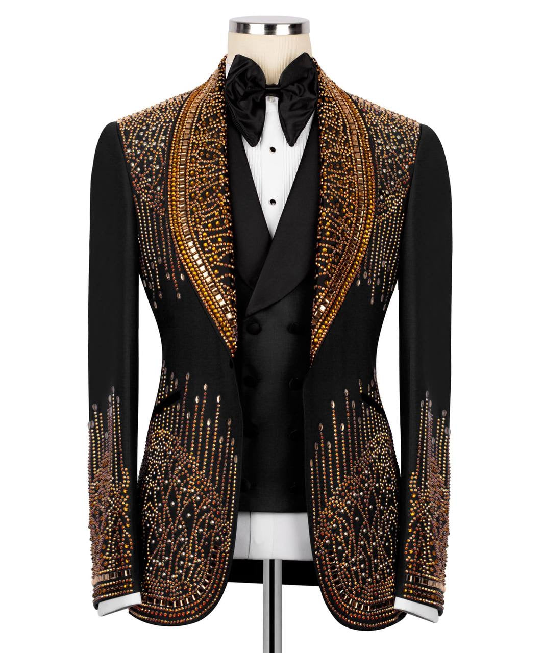 Custom Made Stone Embroidered Tuxedo