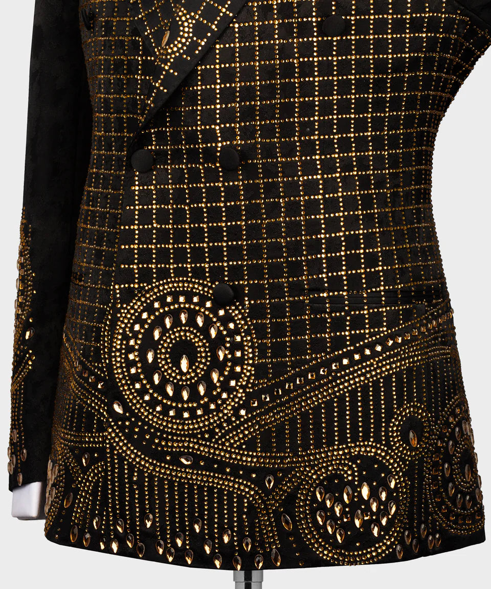 Stone Embroidered Special Design Tuxedo