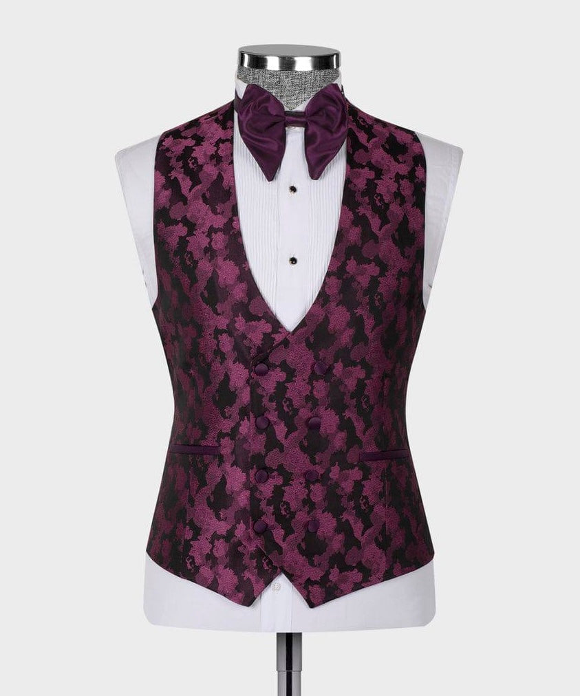 Patterned Tuxedo Set
