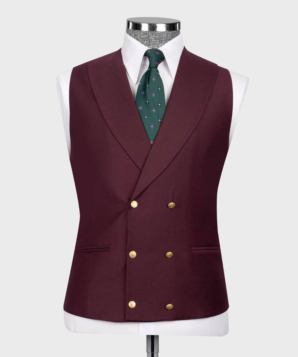 Formal Suit With Gold Button