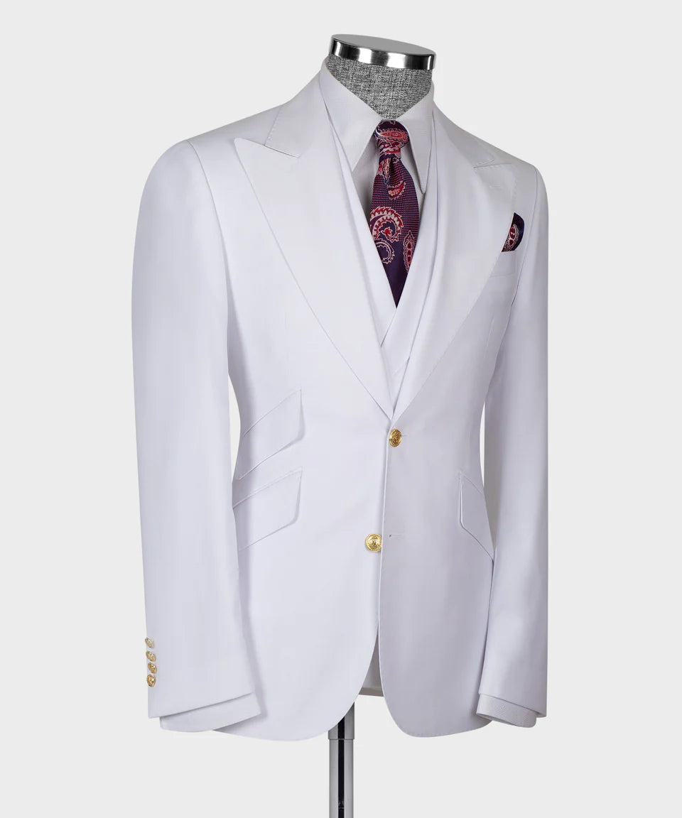 Business Golden Button Suit