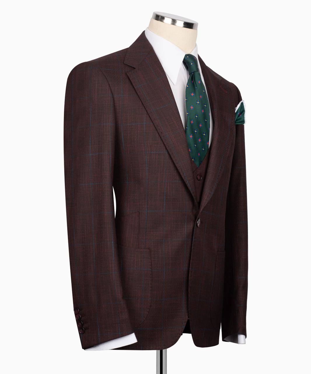 Plaid Three Piece Suit