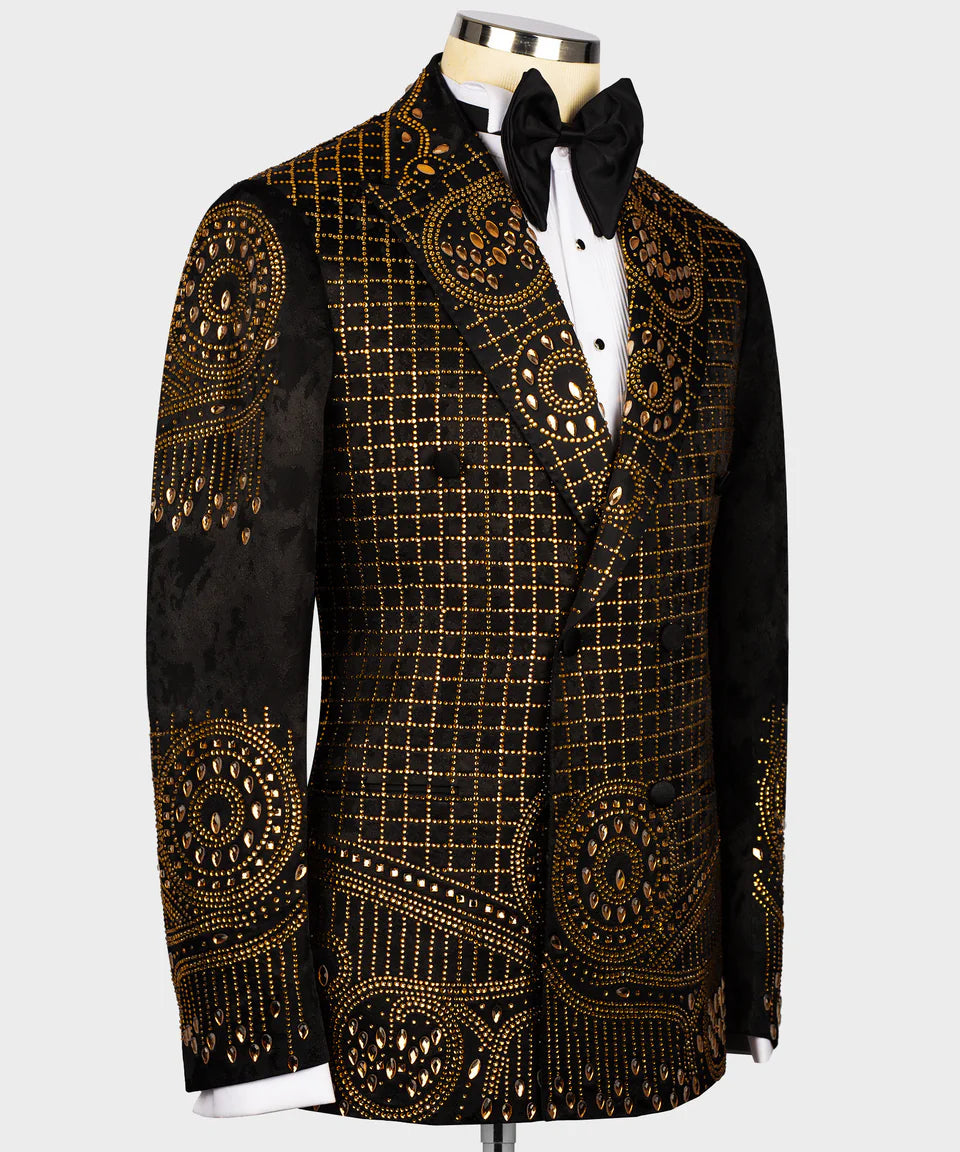 Stone Embroidered Special Design Tuxedo