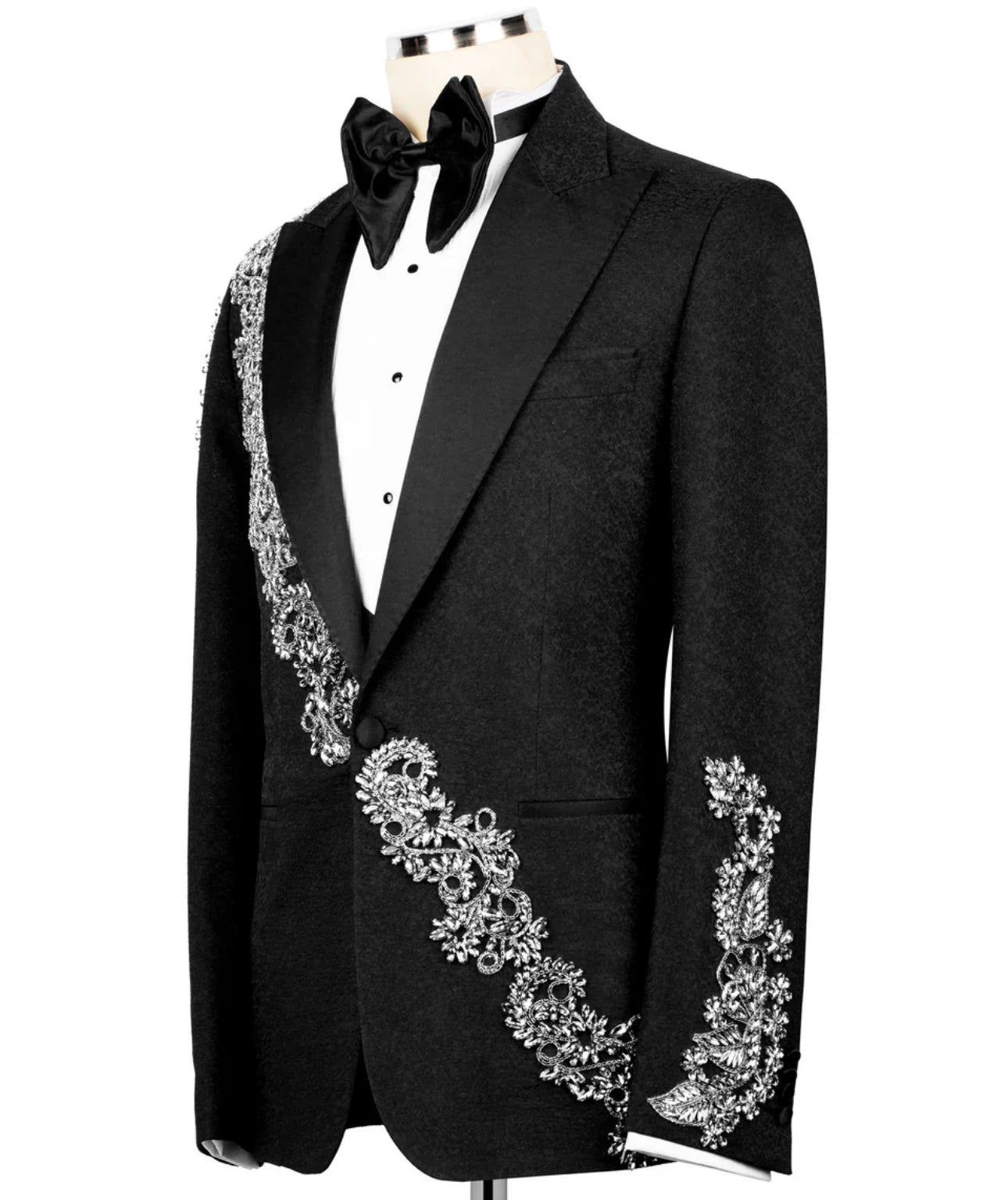 Exclusive Crystal Stone Embellished Tuxedo
