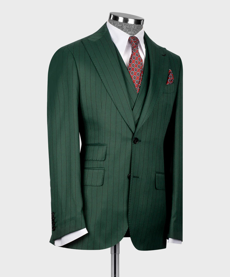 Striped Three Piece Suit