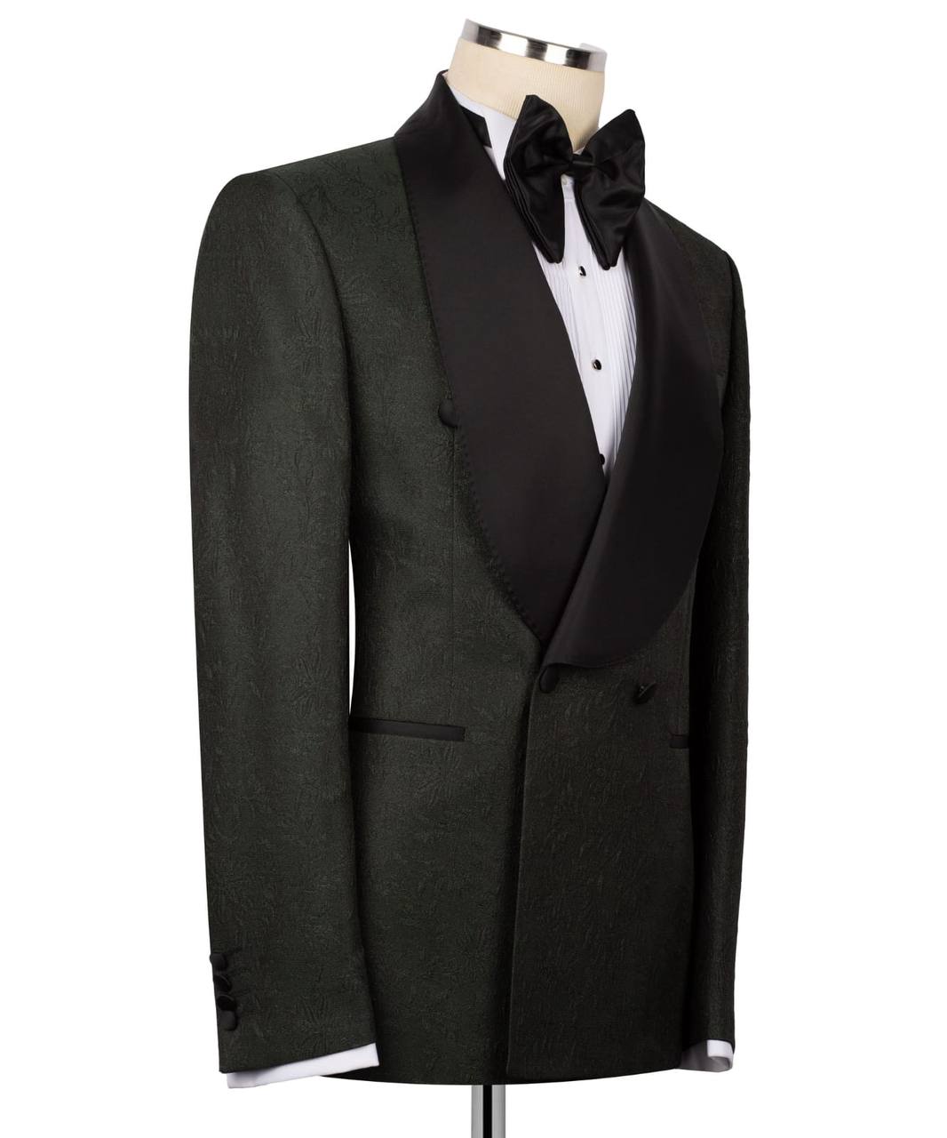 Shawl Collar Patterned Tuxedo