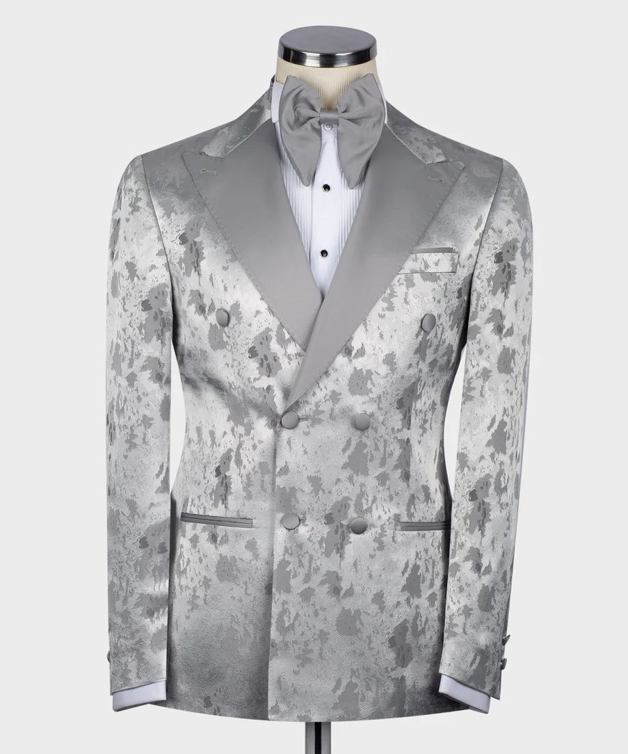Patterned Double Breasted Tuxedo