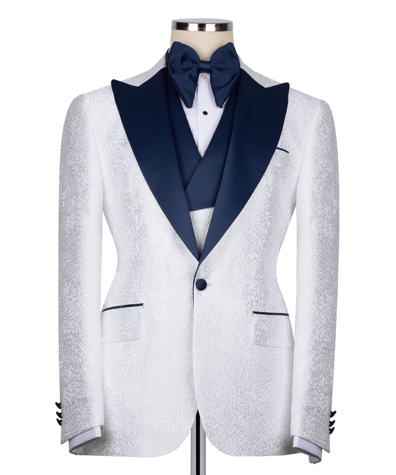 Patterned Tuxedo Set