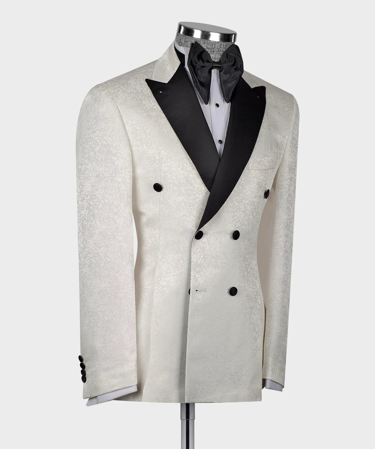 Black Collar Patterned Tuxedo