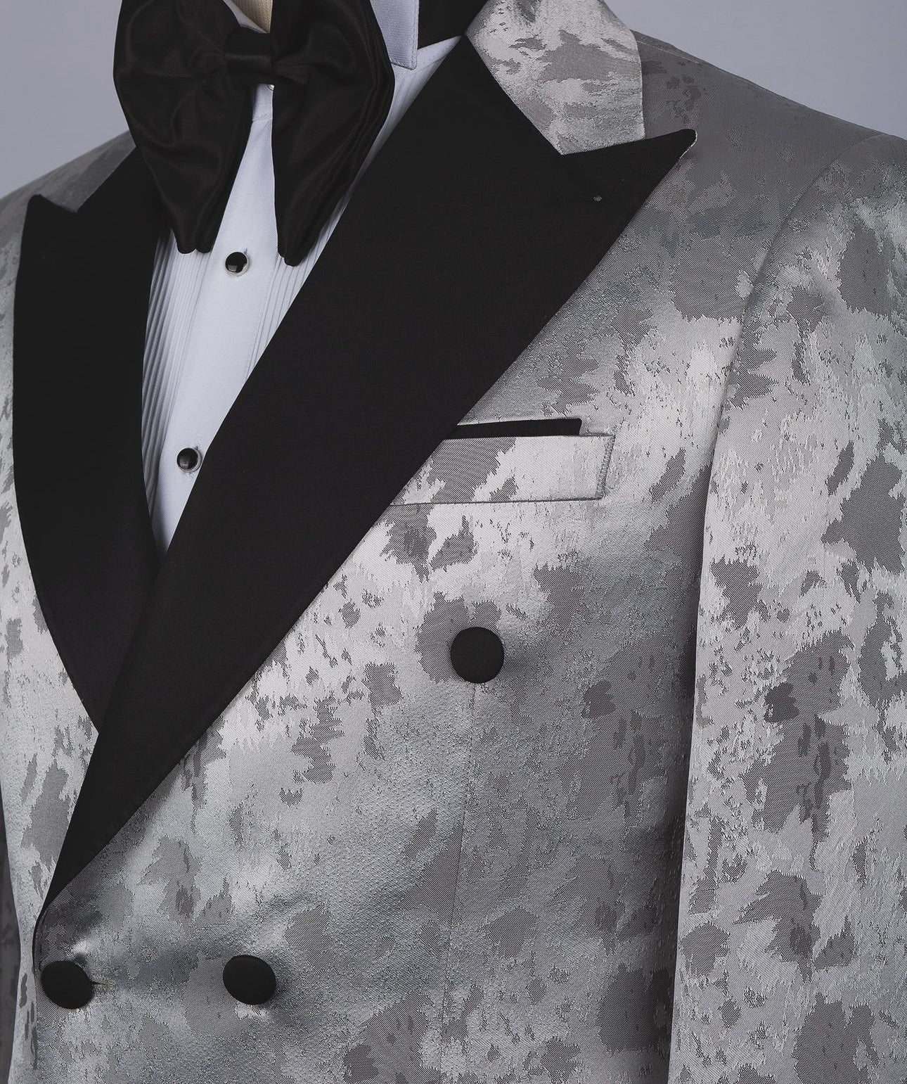 Patterned Double Breasted Tuxedo