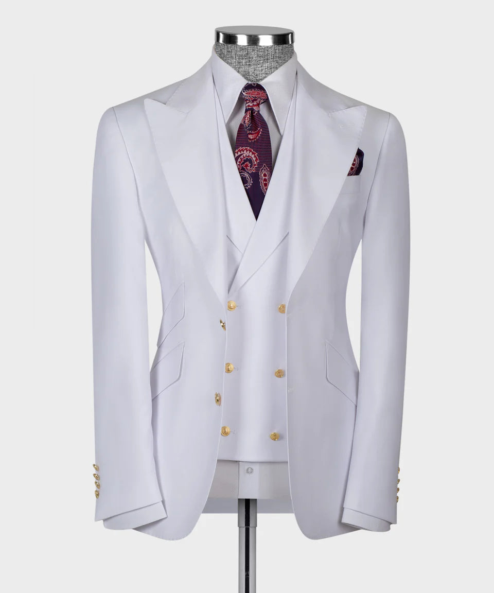 Business Golden Button Suit