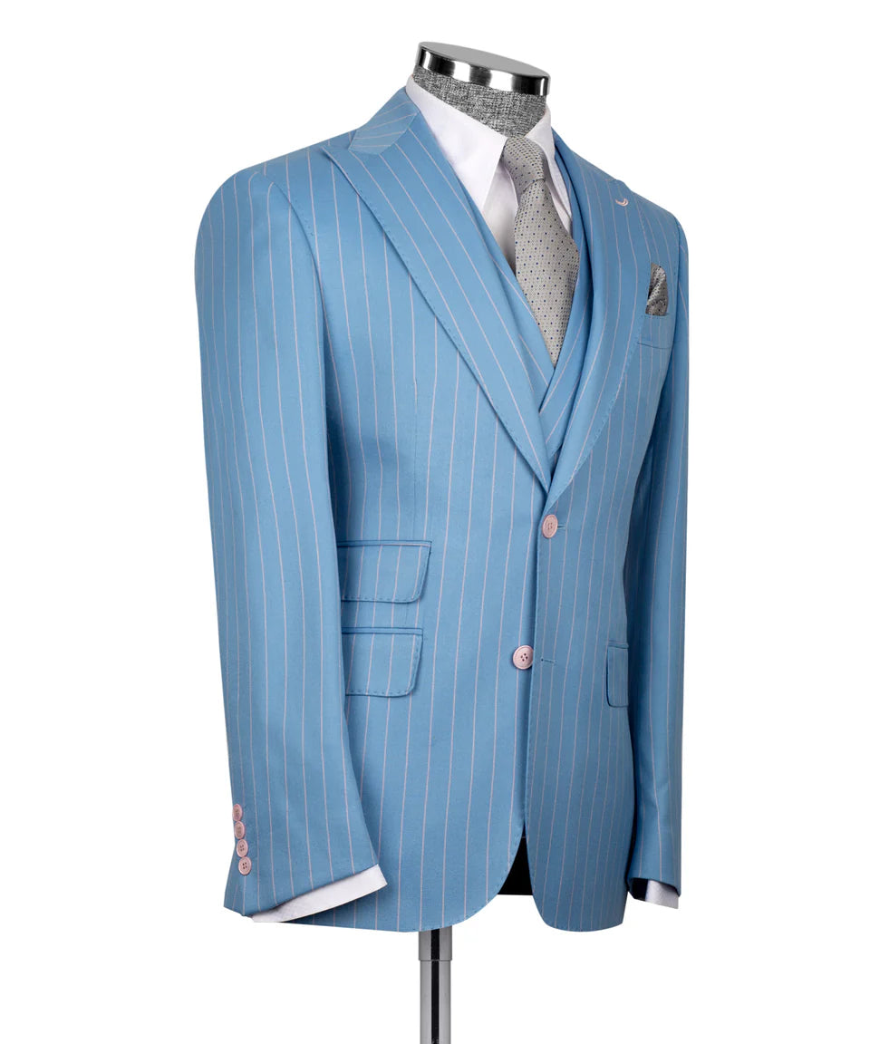 Striped Three Piece Suit