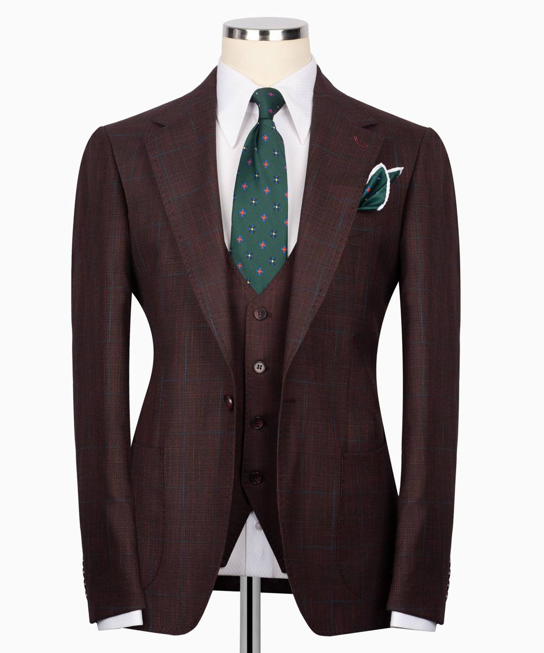 Plaid Three Piece Suit