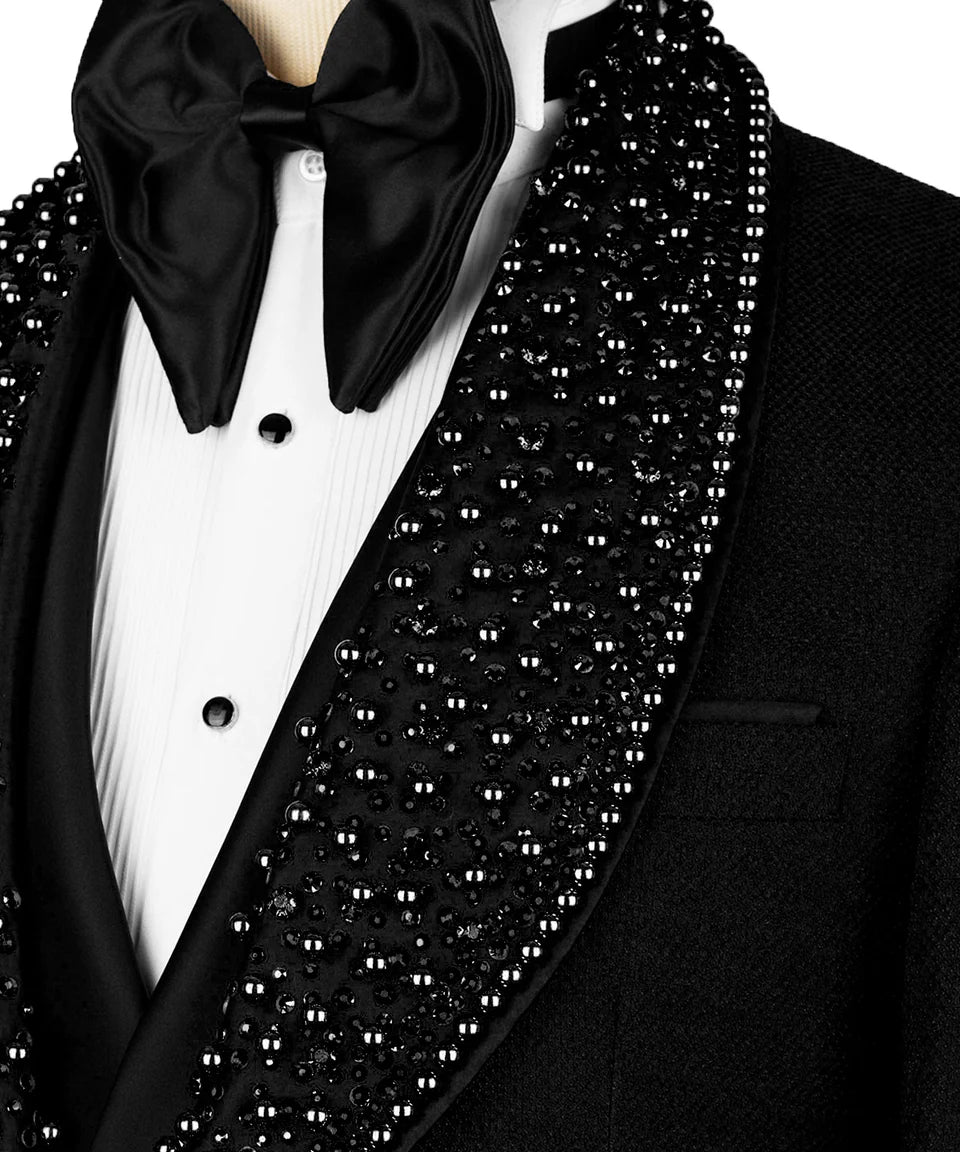 Exclusive Design Stone Embellished Tuxedo