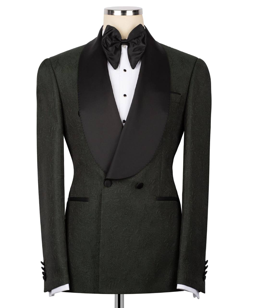 Shawl Collar Patterned Tuxedo