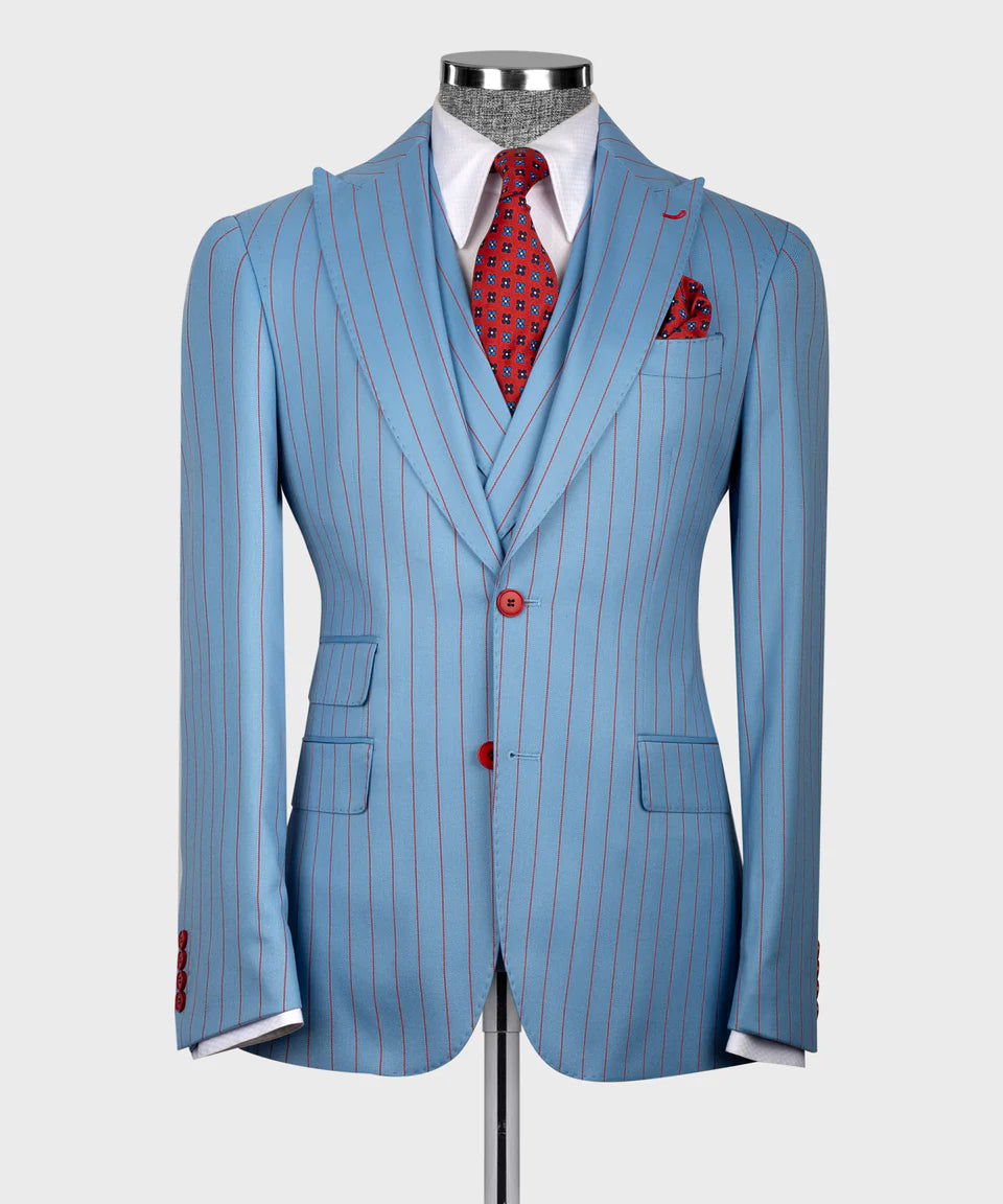 Striped Three Piece Suit