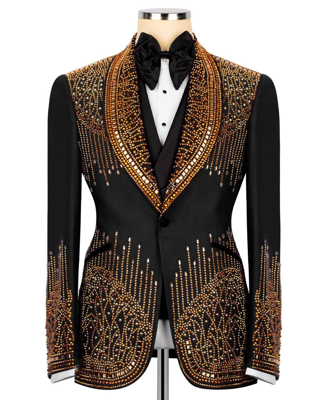 Custom Made Stone Embroidered Tuxedo