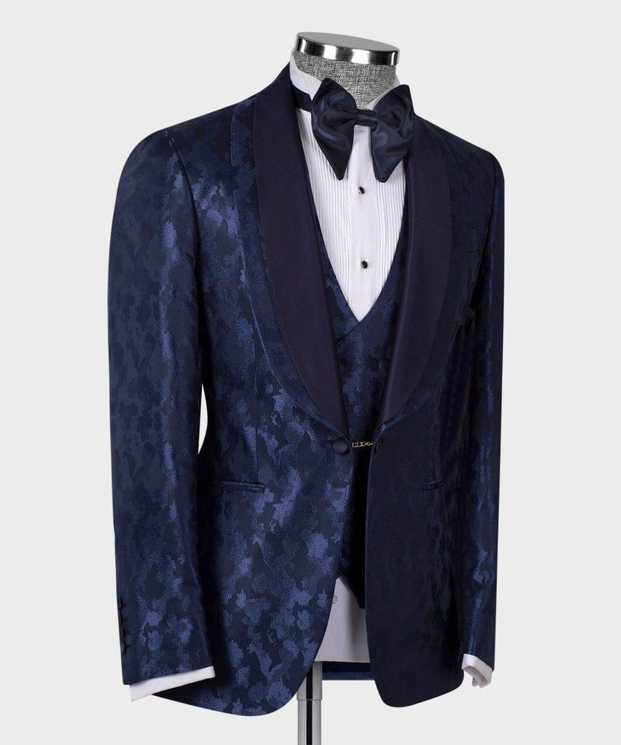Patterned Tuxedo Set
