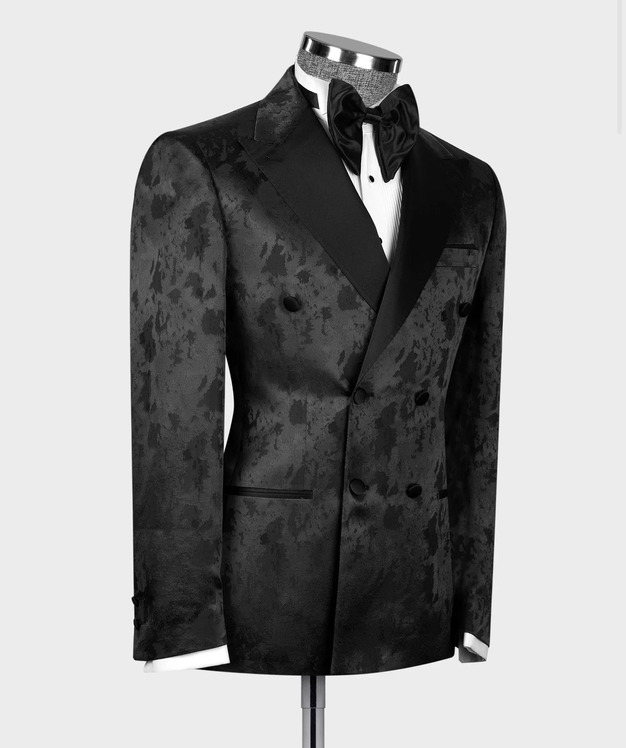 Patterned Double Breasted Tuxedo