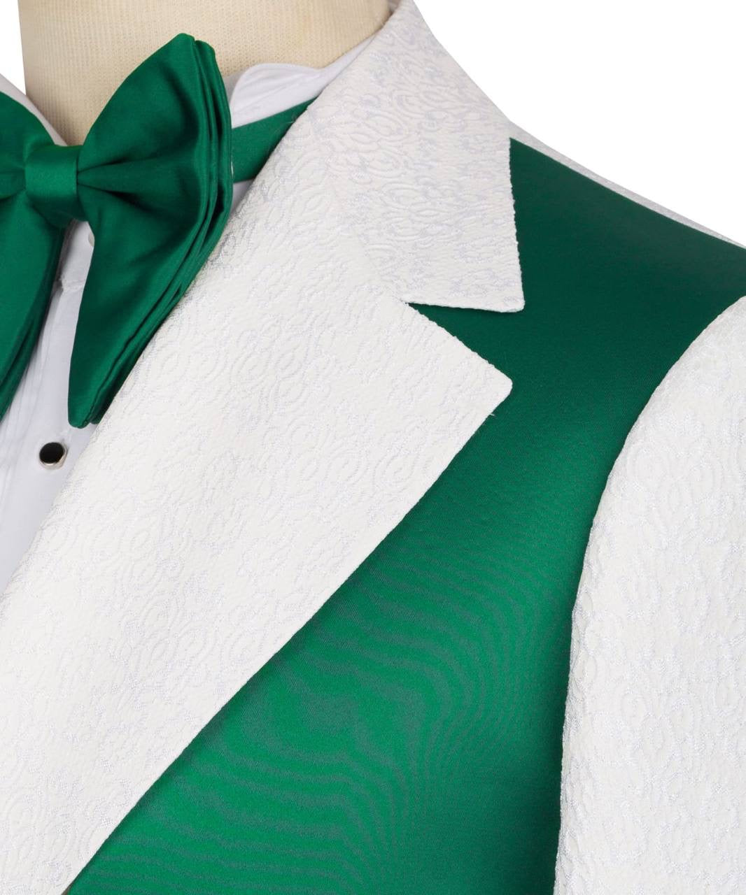 Custom Designed Tuxedo with Crossover Satin Panel