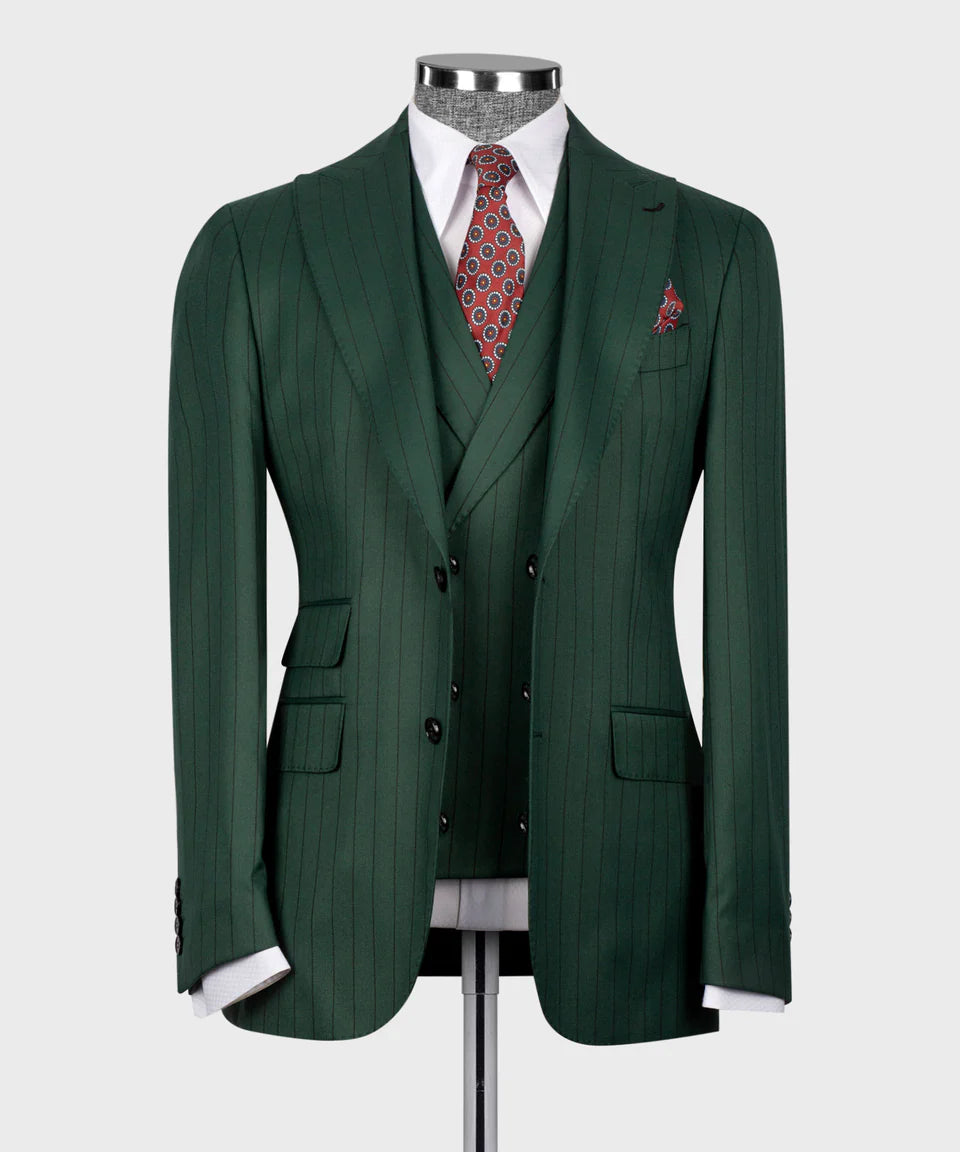 Striped Three Piece Suit