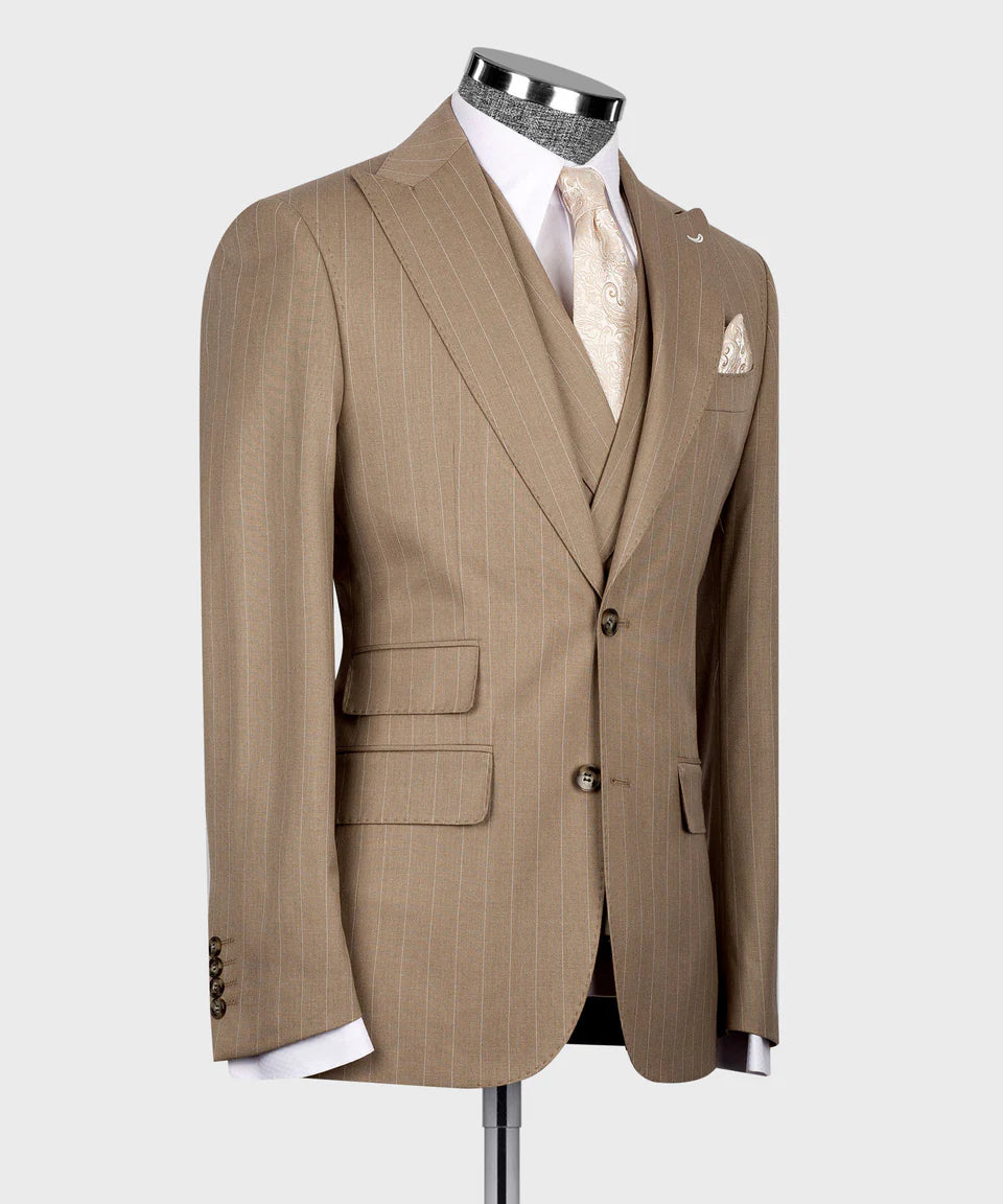 Striped Three Piece Suit