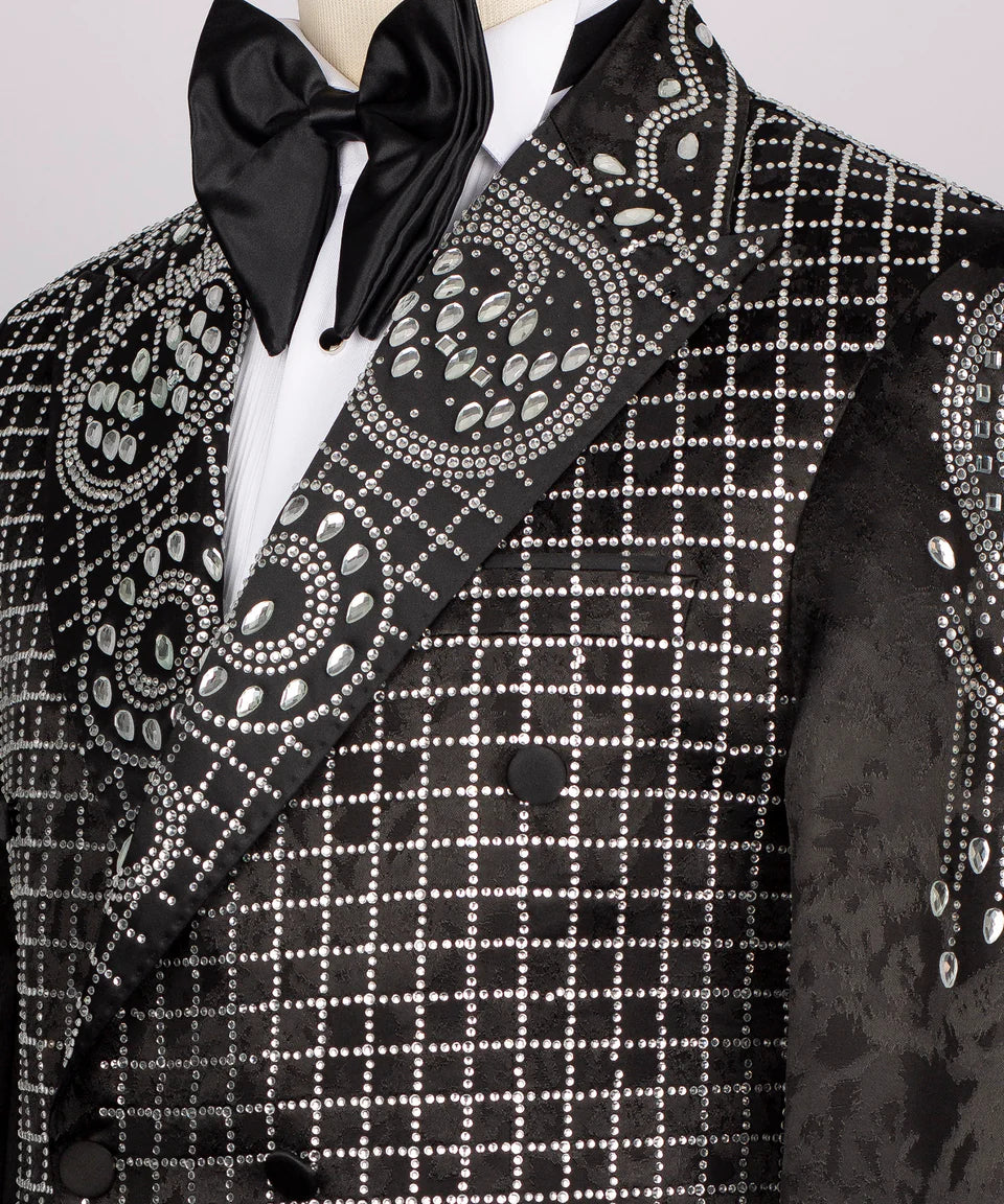 Stone Embroidered Special Design Tuxedo