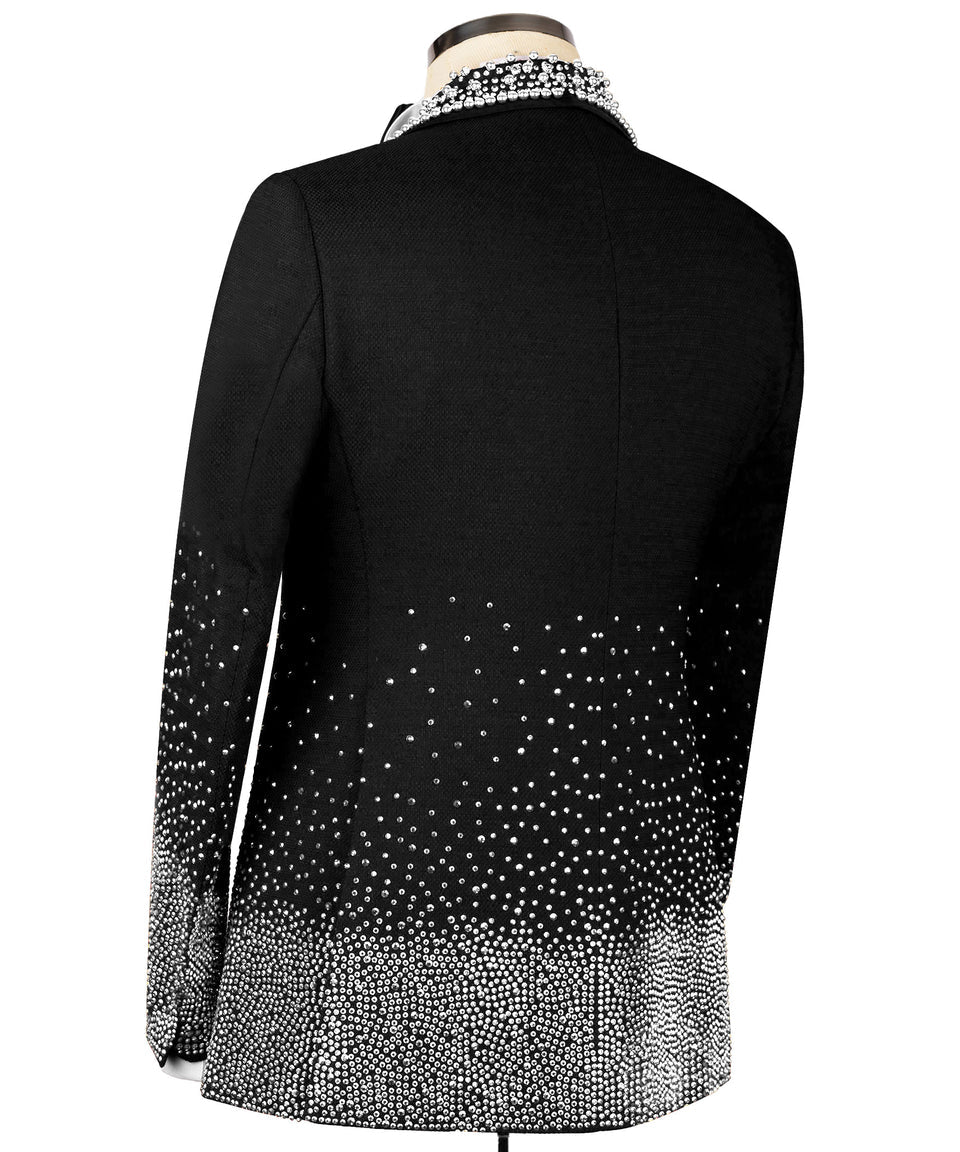 Exclusive Design Stone Embellished Tuxedo