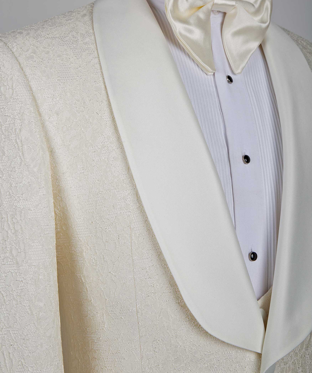 Patterned Fabric Cream Tuxedo