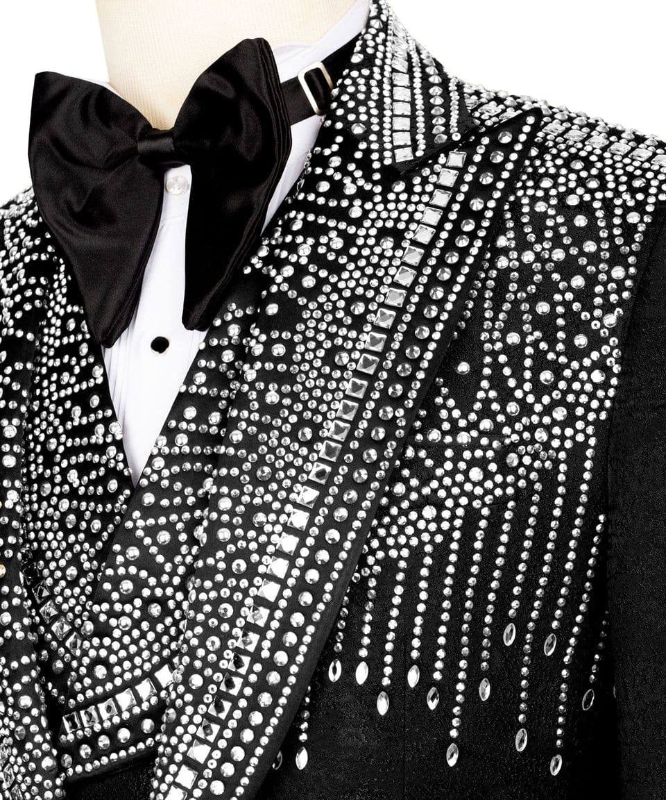 Exclusive Stone Embroidered Tuxedo Set